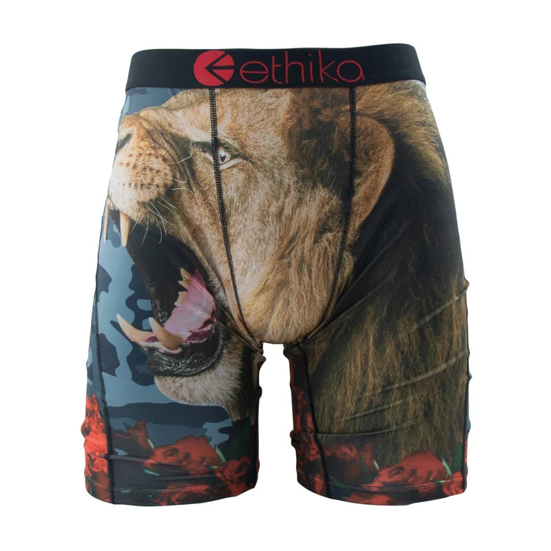 ETHIKA 1 Pieza Calzoncillos Bóxer Hombre Malla Transpirable Entrepierna Bóxers Hombre Tallas Grandes S-3XL Bañador Hombre Bóxers Hombre