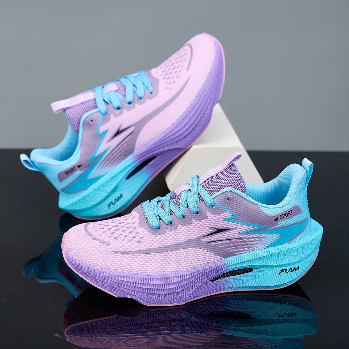Zapatillas de Running Geométricas para Hombre | Zapatillas Deportivas Ligeras y Transpirables