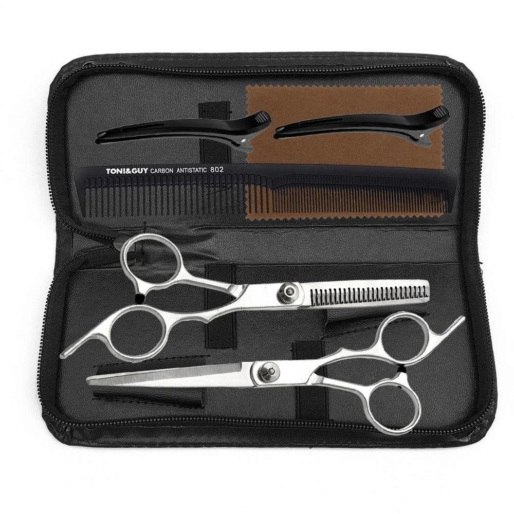 Professional 6" Barber Scissors Set – Cutting & Thinning Shears