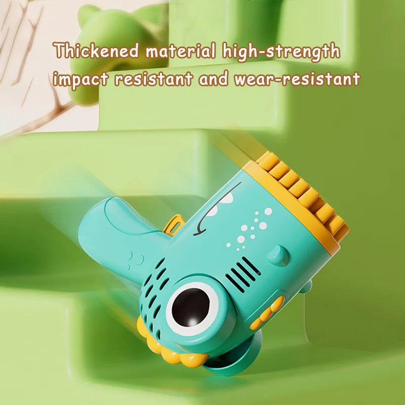 Dinosaur Bubble Gun – 40-Hole Electric Bubble Machine for Kids, Parties & Outdoors