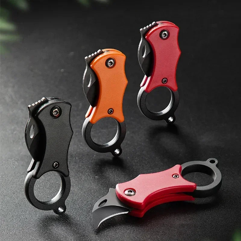 Mini Cuchillo de Bolsillo Llavero de Acero Inoxidable — Multiherramienta EDC Portátil