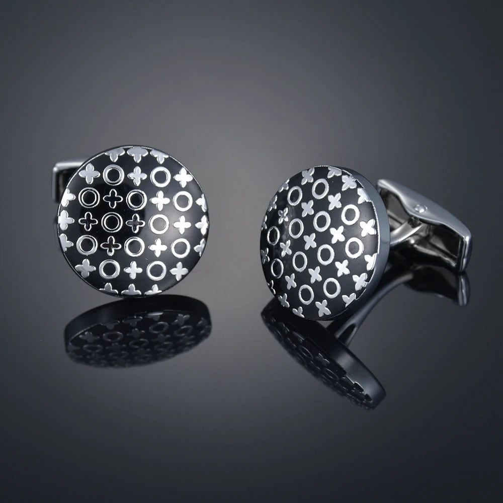 Gem & Enamel Craft Cufflinks | Unisex Decorative Shirt Accessories
