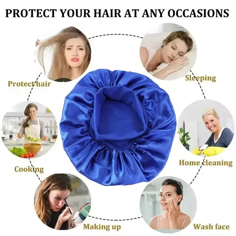 Satin Silk Sleep Bonnet for Hair Protection