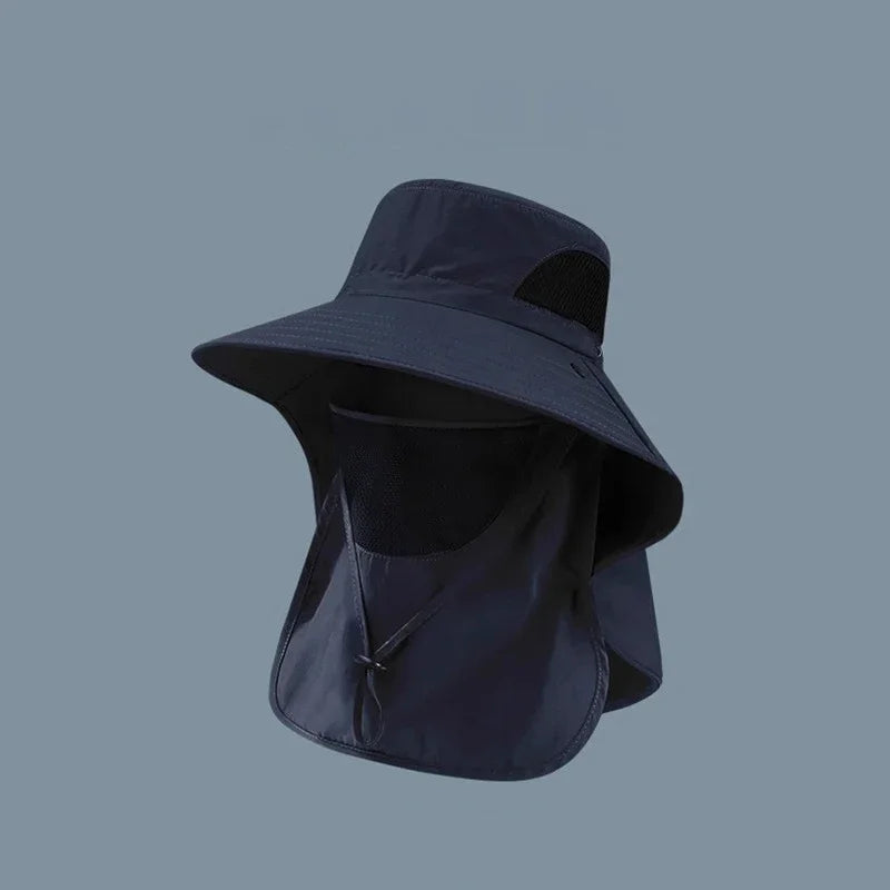 Wide Brim Outdoor Sun Hat Breathable Full Face Sun Shield Cap Anti Uv Fishing Travel Sports Sunshade Hat For Daily Outdoor Use