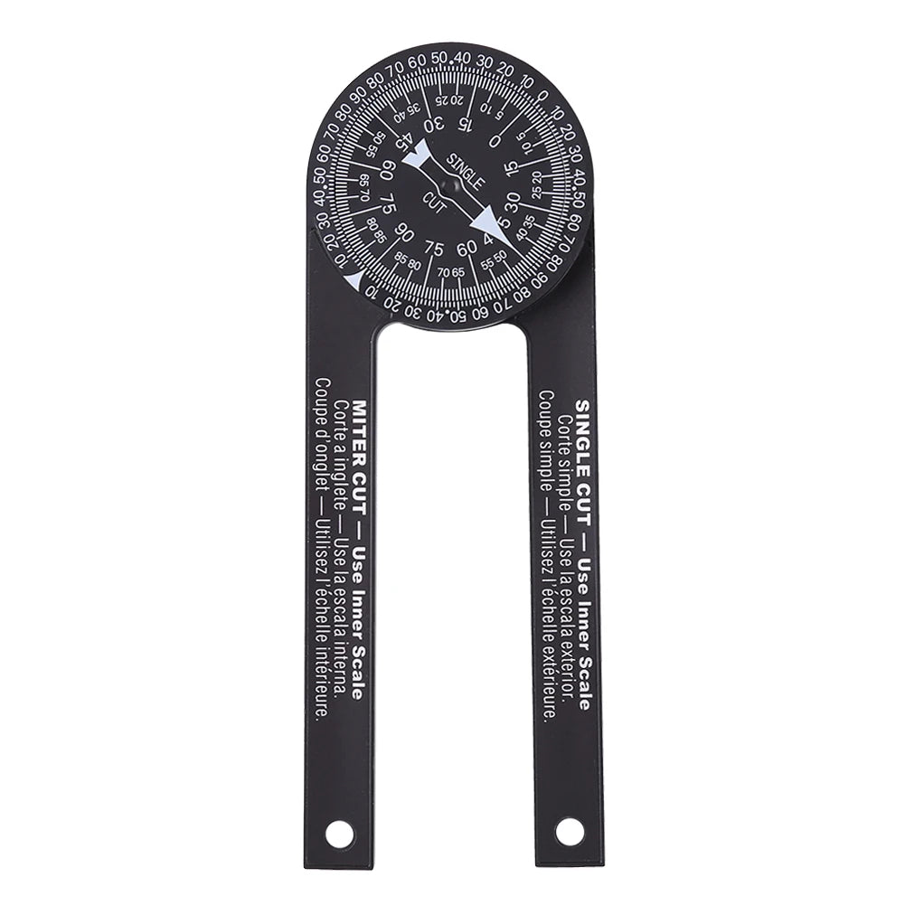 Miter Saw Protractor & Angle Finder — ABS 360-Degree Measuring Tool