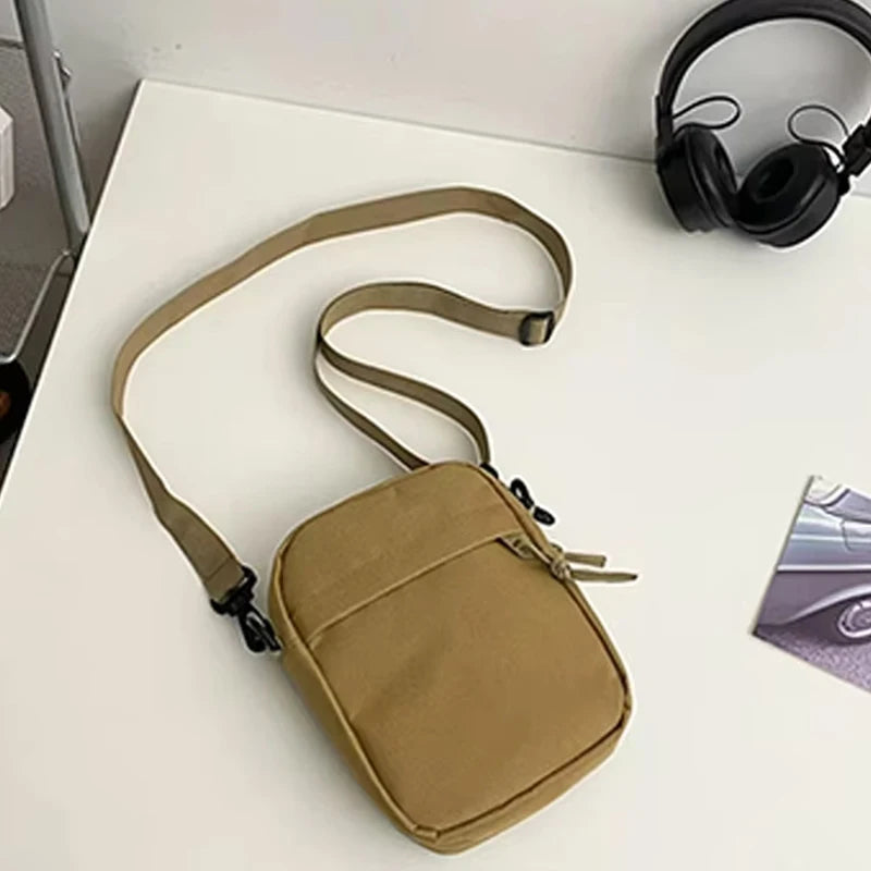Oxford Fabric Crossbody Shoulder Bag — Lightweight Unisex Satchel for School & Daily Use