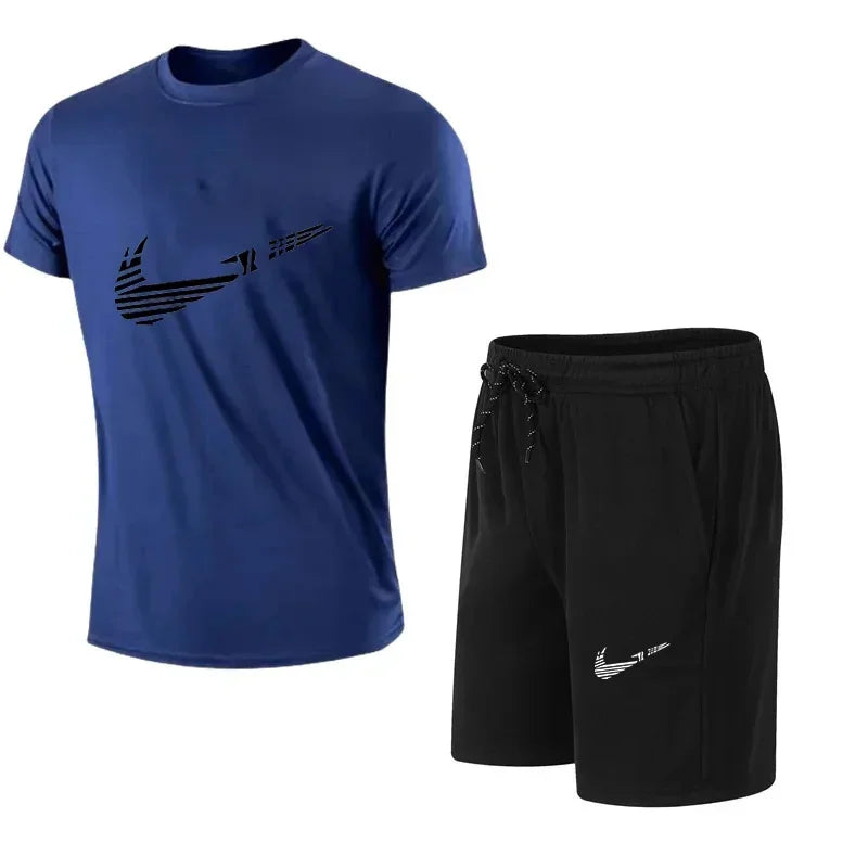 Conjunto de chándal de verano para hombre – Camiseta y pantalón corto