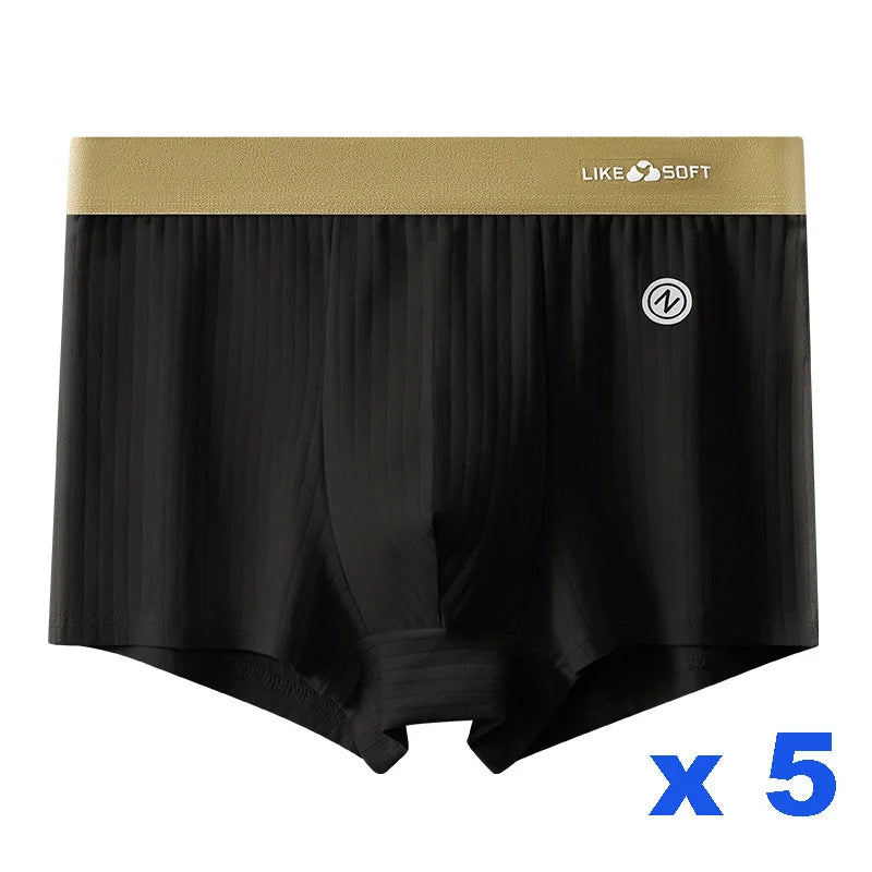 Calzoncillos bóxer a rayas para hombre – Ropa interior de ajuste cómodo, paquete de 5