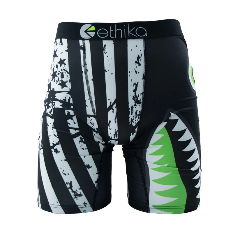 ETHIKA 1 Pieza Calzoncillos Bóxer Hombre Malla Transpirable Entrepierna Bóxers Hombre Tallas Grandes S-3XL Bañador Hombre Bóxers Hombre