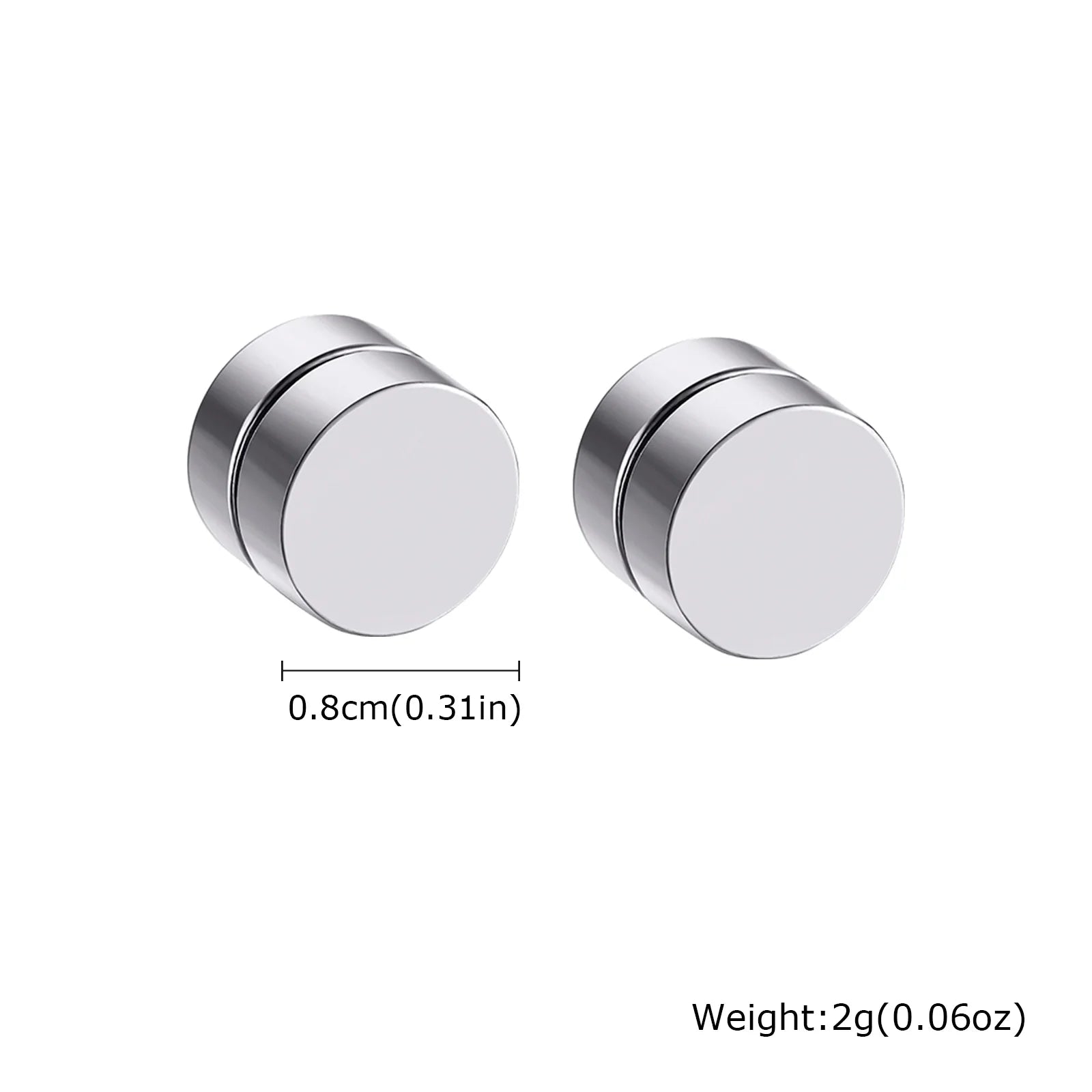Magnetic Clip-On Zircon Earrings – No Piercing Required