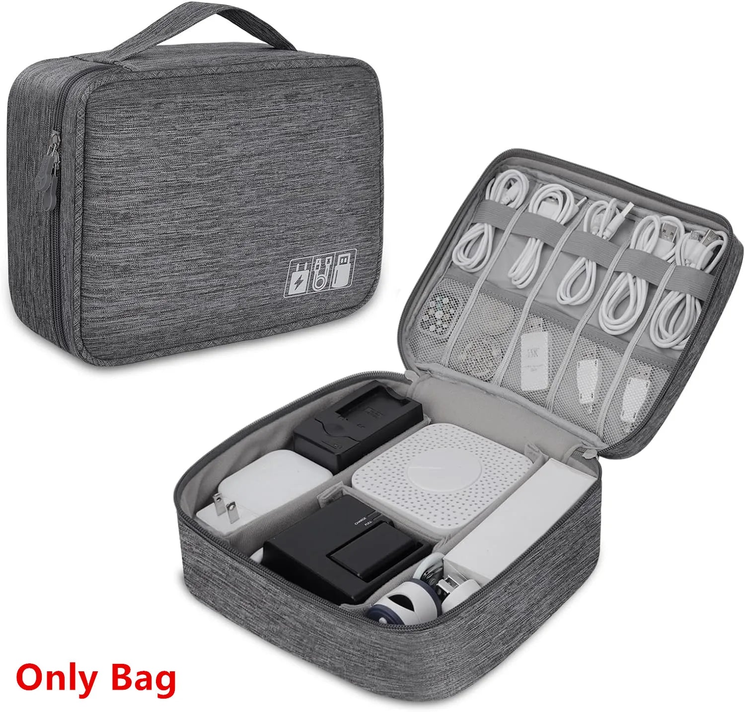 Waterproof Cable & Electronics Organizer Bag – Travel Tech Pouch