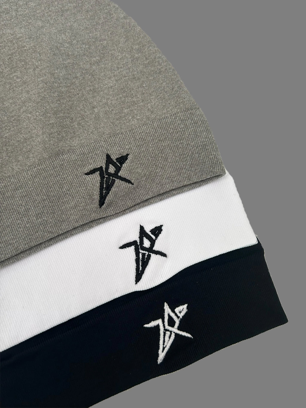 Star Embroidered Beanie – Soft Breathable Stretch Skull Cap