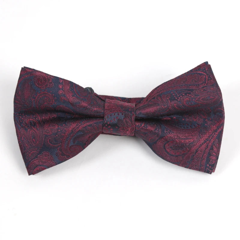 Paisley & Striped Jacquard Necktie Set – Wedding & Business
