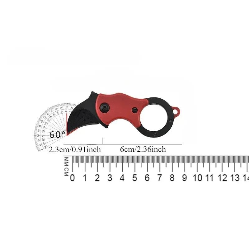 Mini Cuchillo de Bolsillo Llavero de Acero Inoxidable — Multiherramienta EDC Portátil