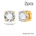 Magnetic Clip-On Zircon Earrings – No Piercing Required