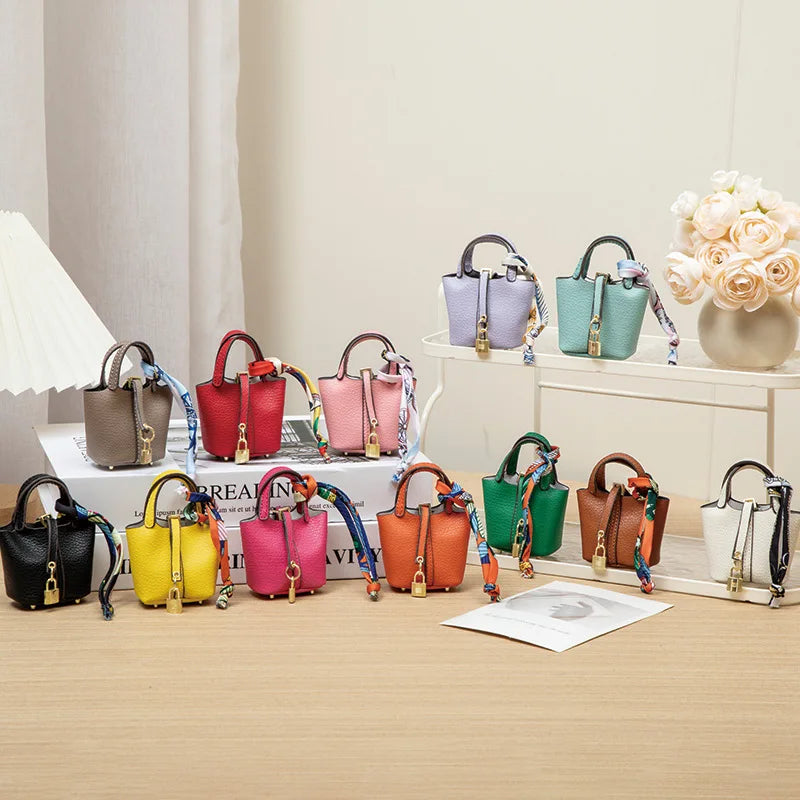 Mini Bucket Bag — Portable Earphone Case, Coin Purse & Small Accessory Bag