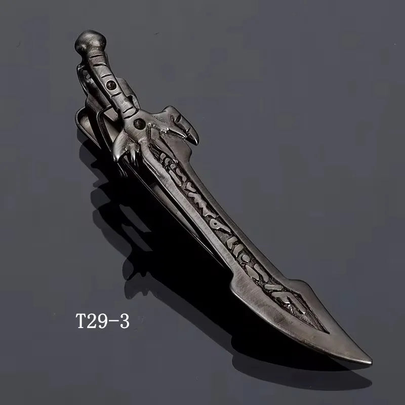 Novelty Metal Tie Clip – Cartoon & Graphic Necktie Bar