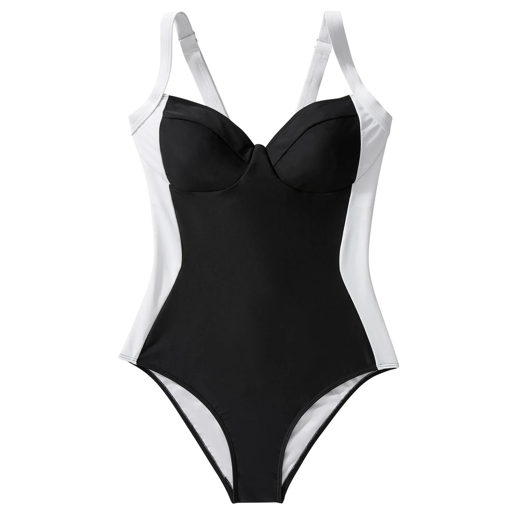 Tummy Control One-Piece Swimsuit – Sling Shaping Swimwear for Women