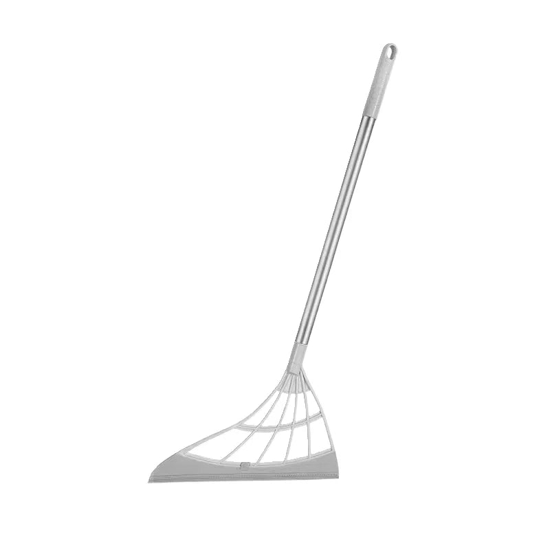 Silicone Rubber Broom & Floor Squeegee – Wet & Dry Cleaning Mop