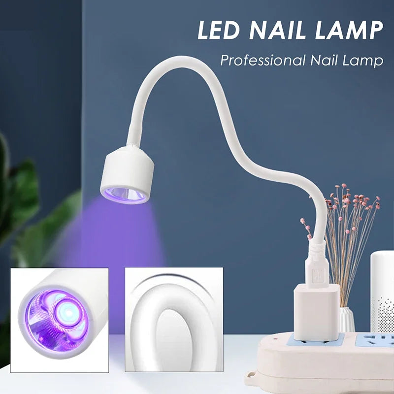 Mini Foldable UV LED Nail Lamp – USB Rechargeable
