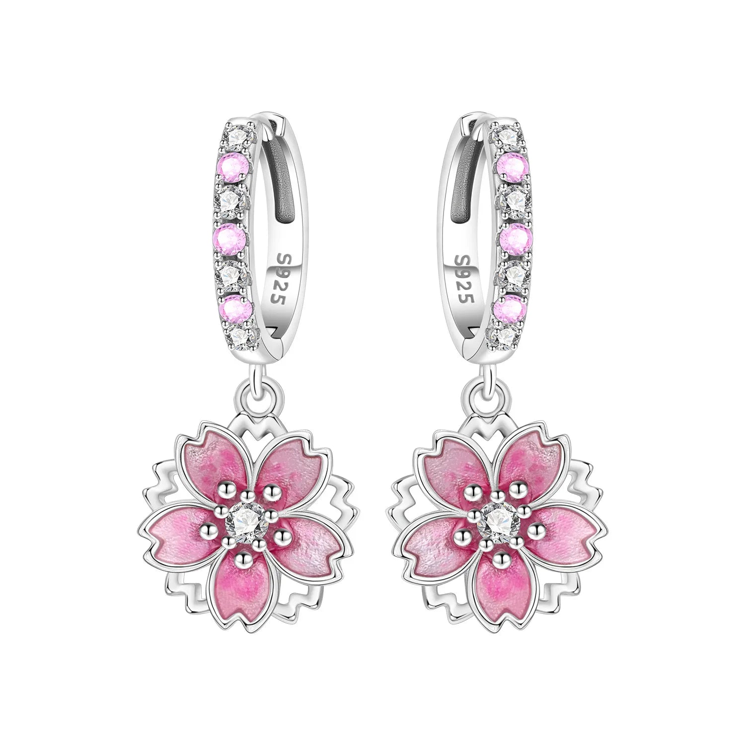 925 Sterling Silver Zircon Butterfly Drop Earrings – Women's Fine Jewelry