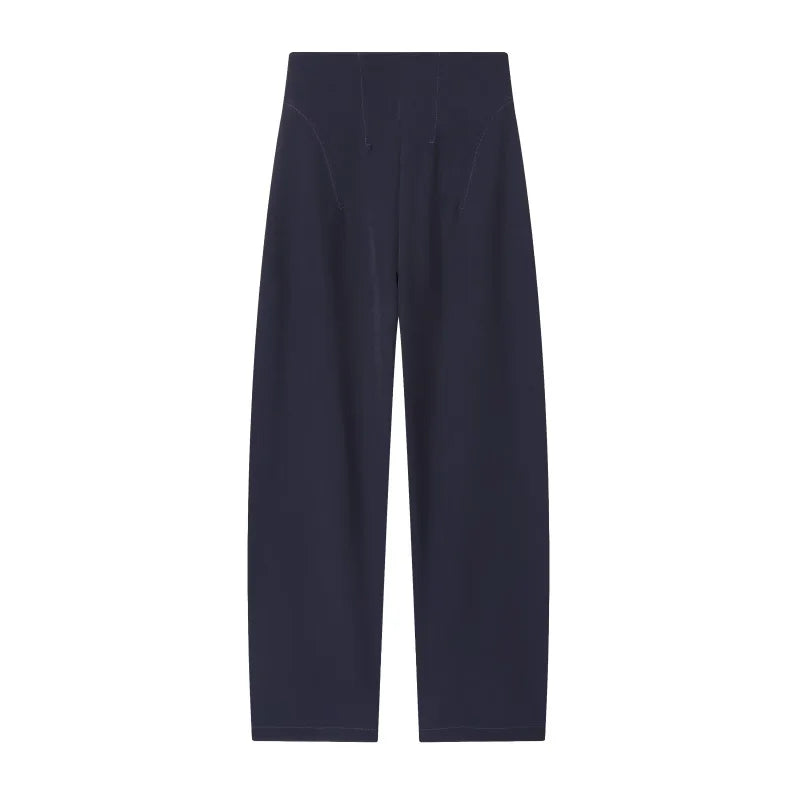 Women's High-Collar Slim Suit Jacket & Trousers Set