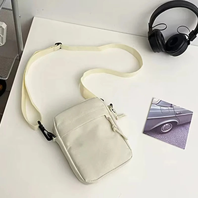 Oxford Fabric Crossbody Shoulder Bag — Lightweight Unisex Satchel for School & Daily Use