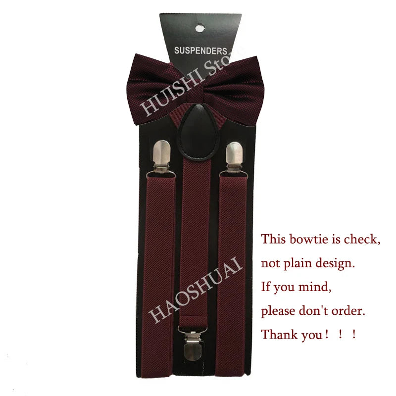 Unisex Elastic Suspenders with Bow Tie Option | The Daily Drop