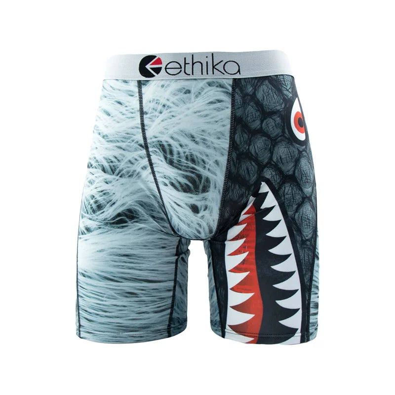 ETHIKA 1 Pieza Calzoncillos Bóxer Hombre Malla Transpirable Entrepierna Bóxers Hombre Tallas Grandes S-3XL Bañador Hombre Bóxers Hombre