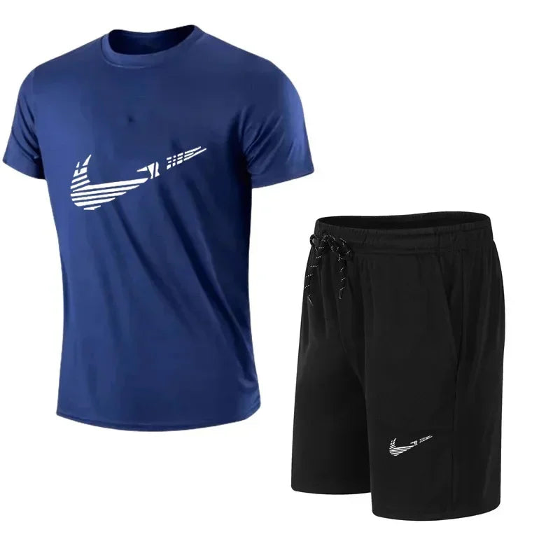 Conjunto de chándal de verano para hombre – Camiseta y pantalón corto