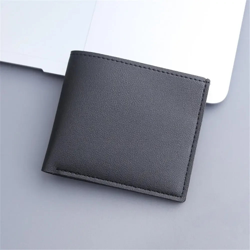 Men's Slim Canvas Card Holder Wallet — Mini Thin Coin Pouch & ID Holder