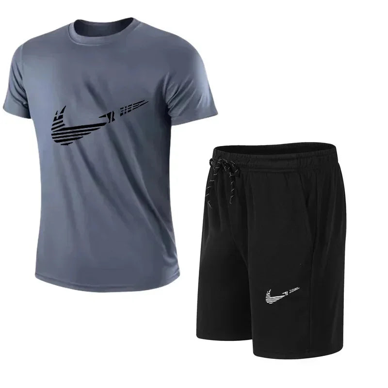 Conjunto de chándal de verano para hombre – Camiseta y pantalón corto