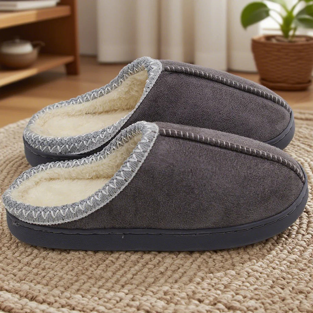 Pantuflas de algodón para otoño e invierno, suela gruesa antideslizante, cálidas, forradas de vellón, suela blanda para parejas