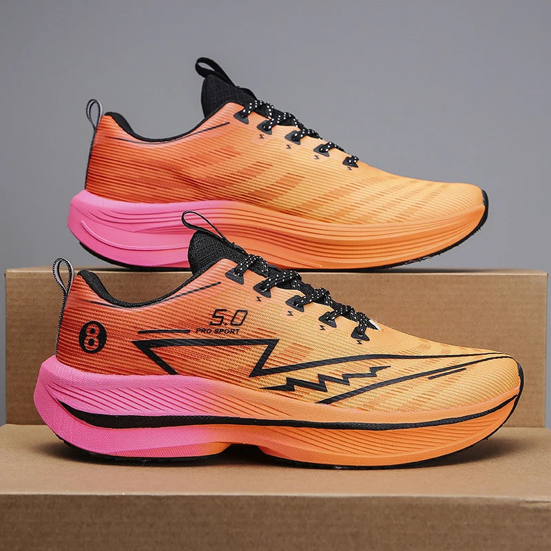 Zapatillas de Running de Hombre con Placa de Carbono | Zapatillas Unisex Antideslizantes con Amortiguación Suave