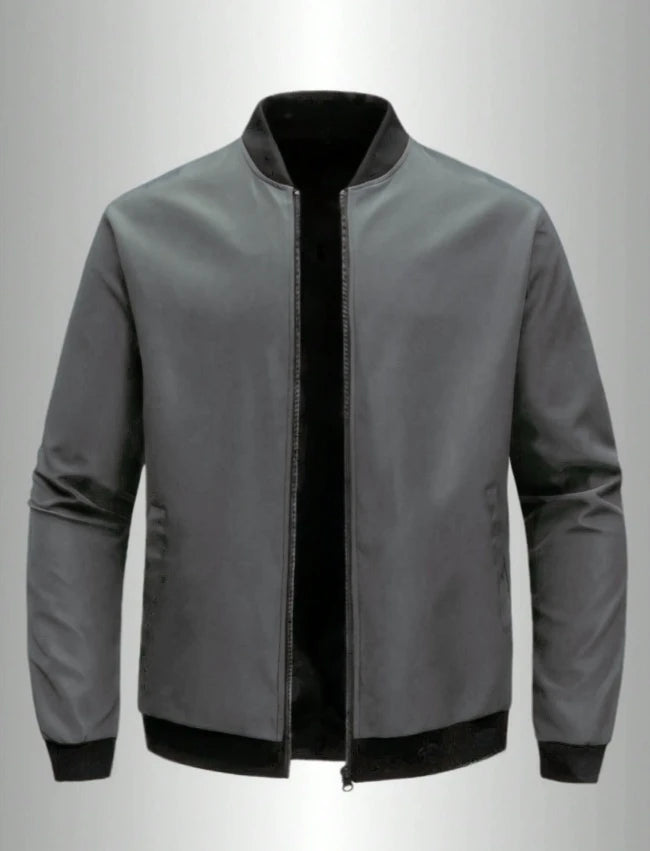 Lightweight Baseball-Collar Jacket