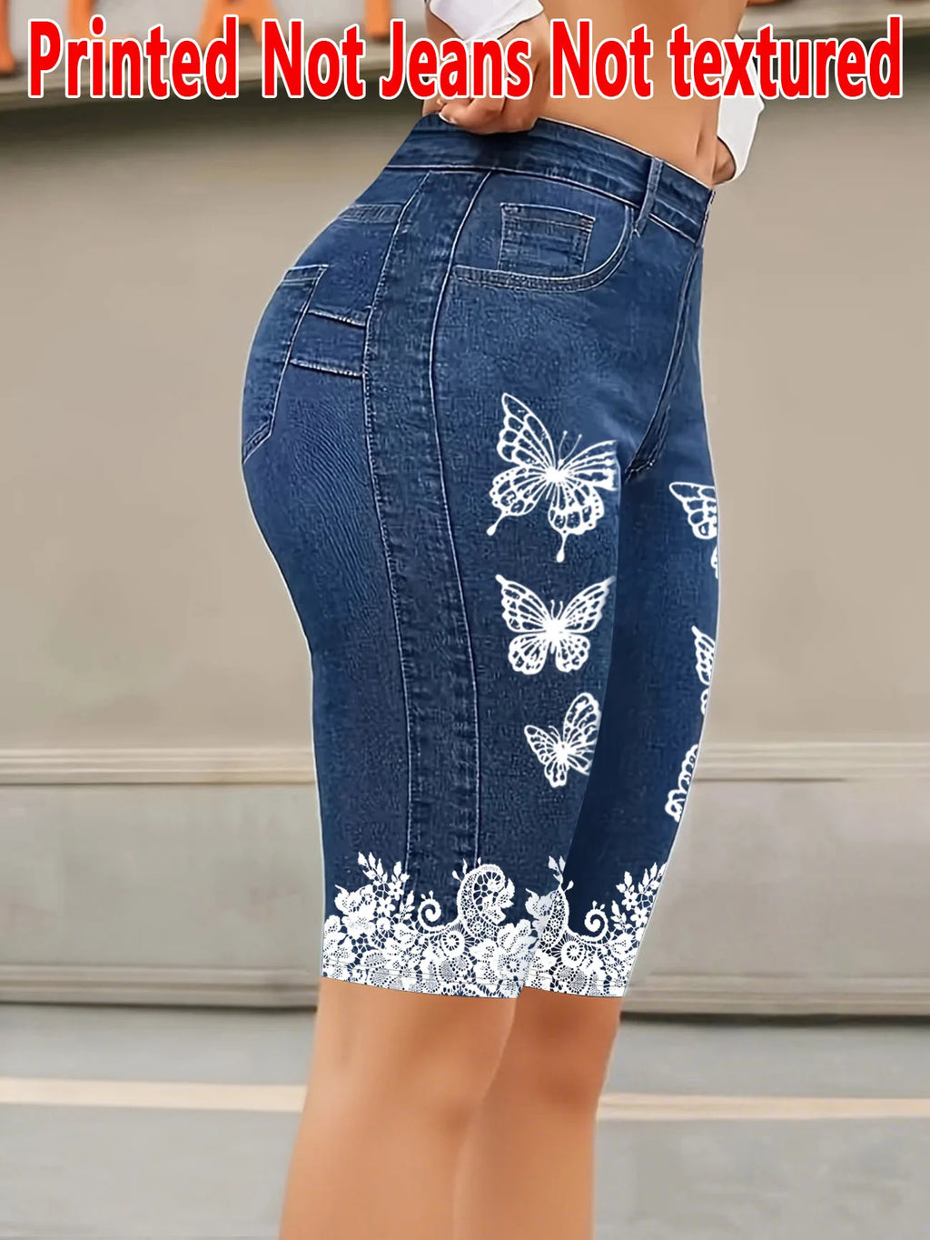 Women's Floral Print Knee-Length Leggings