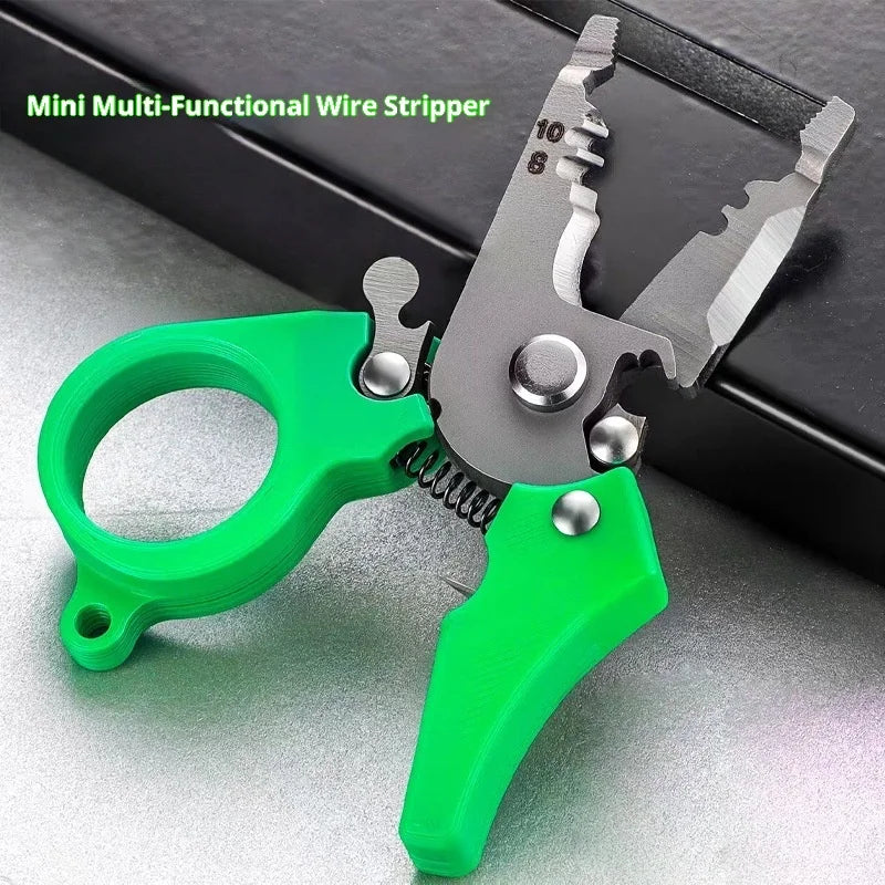 Pocket-Sized Multi-Function Wire Stripping Pliers — Cable Cutter & Crimping Tool