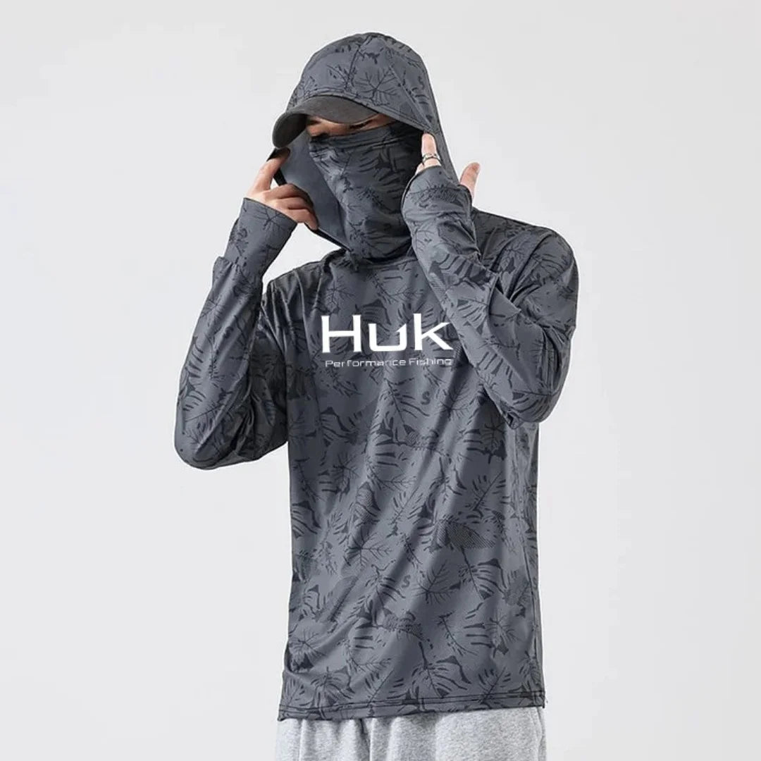 Men's UV Protection Fishing Hoodie – Lightweight Outdoor Hooded Sweatshirt