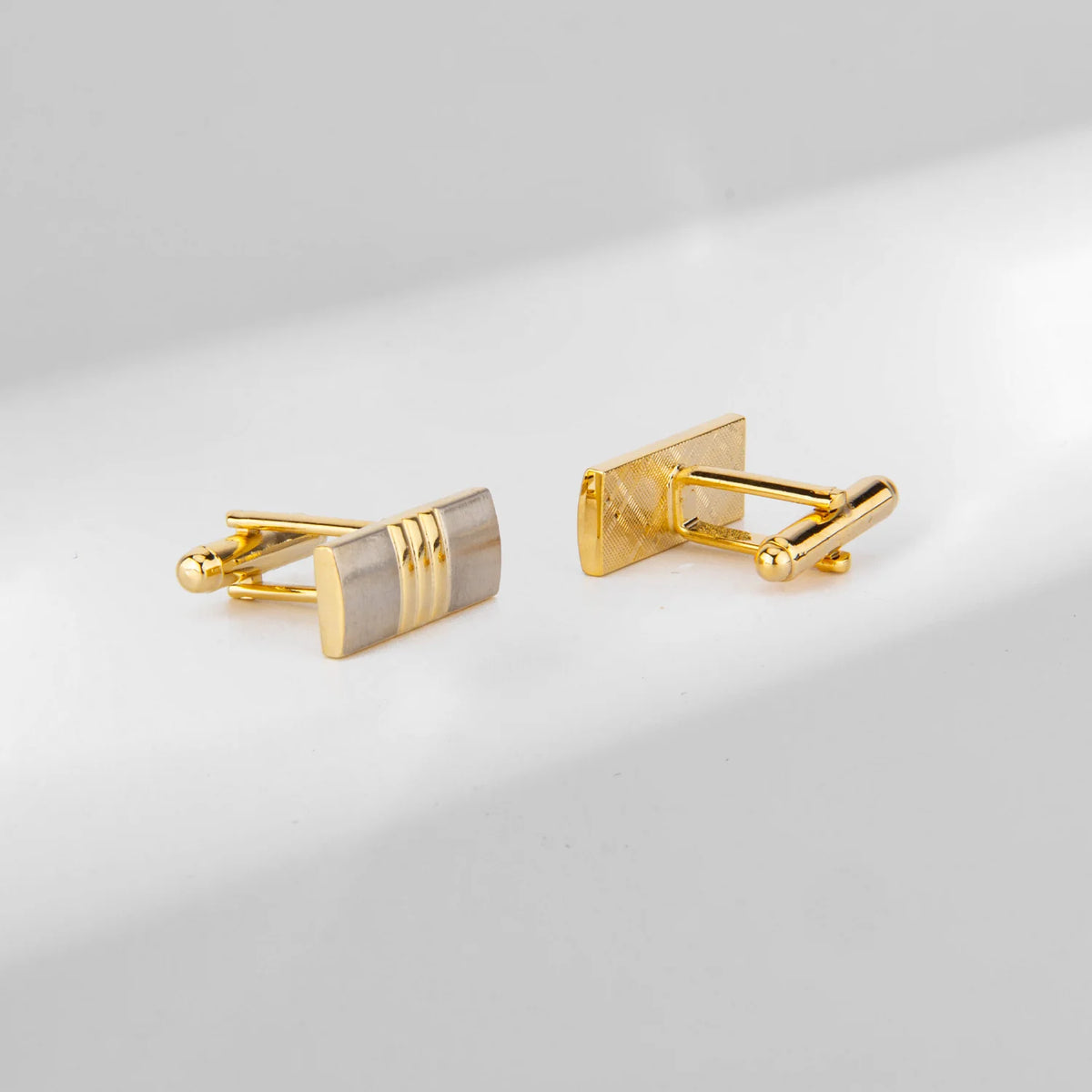Square Cufflinks & Tie Clip Set | Unisex Dress Shirt Accessories