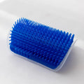 Cat Self-Groomer Brush & Massage Comb with Catnip – Corner Wall Scratcher for Kittens & Cats