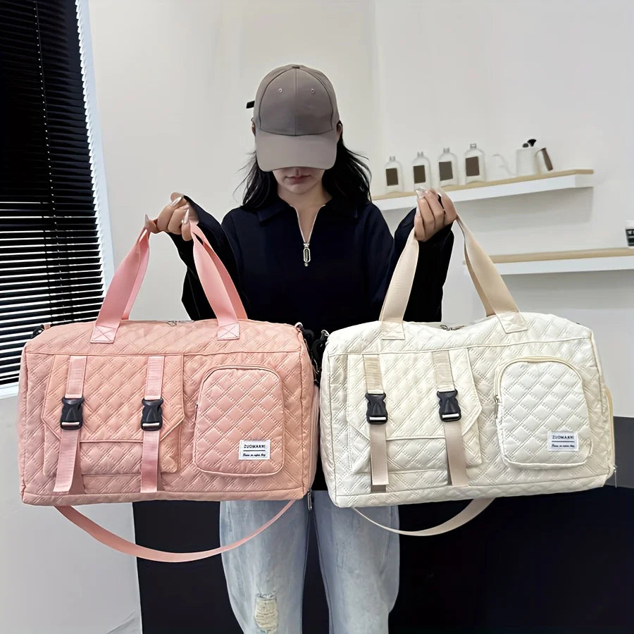 Nylon Sports Duffel Bag – Gym, Travel & Overnight