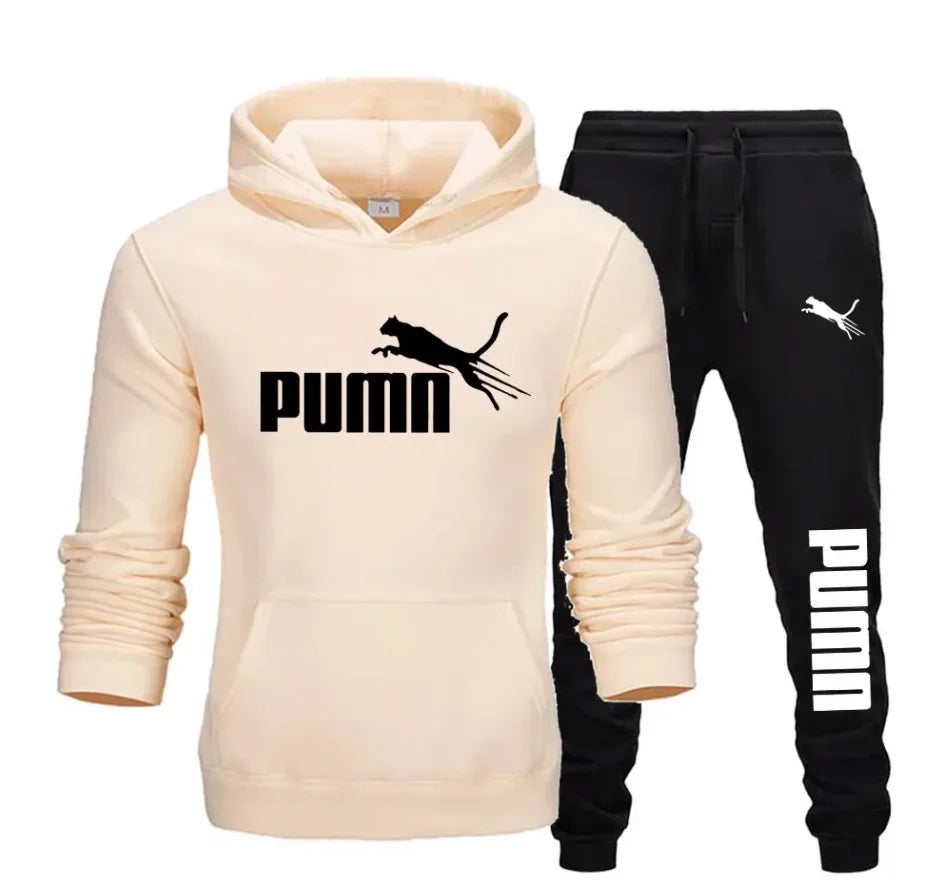 Conjunto de sudadera con capucha y pantalones deportivos para hombre