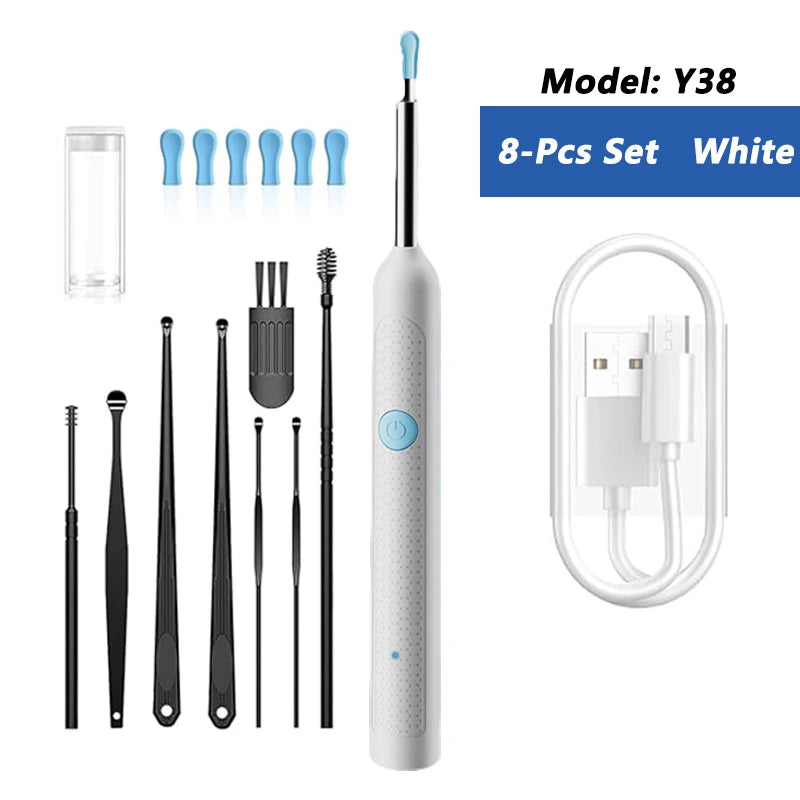 Visual Ear Wax Cleaner with Camera – WiFi Otoscope & Smart Ear Cleaning Kit