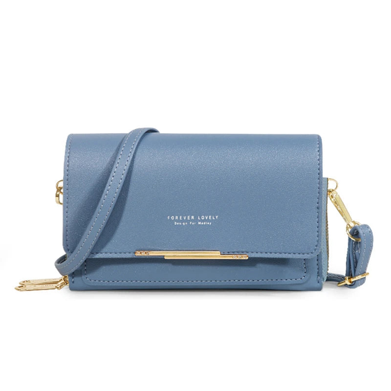 Korean Style Multi-Card Wallet Bag — Large Capacity Phone Pocket Shoulder Bag