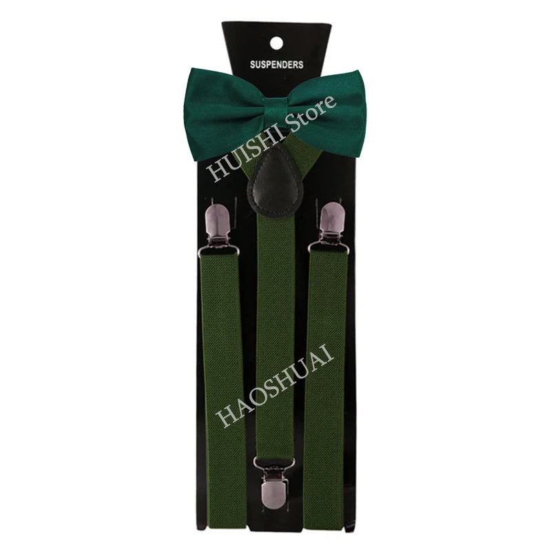 Unisex Elastic Suspenders with Bow Tie Option | The Daily Drop