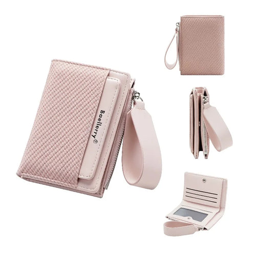 Cartera plegable Baellerry para mujer — Tarjetero multiranura y monedero