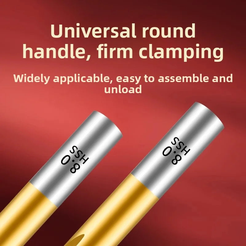 TG Multifunctional Titanium Plated Saw Drill Bit 3-13mm for Woodworking with Serrated Flute Design
