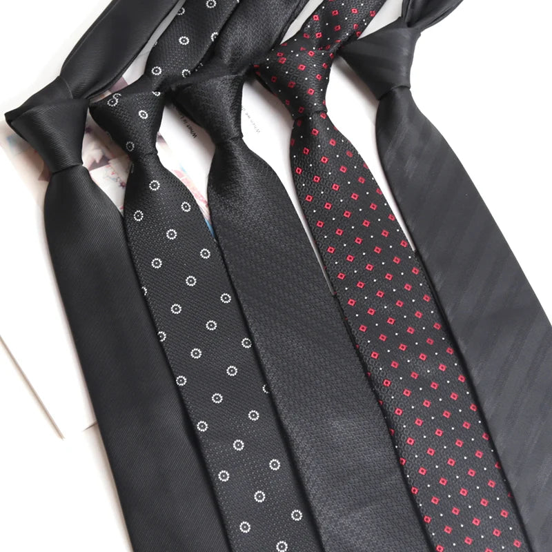 Jacquard Woven Necktie — Striped & Dot Patterns for Business & Weddings