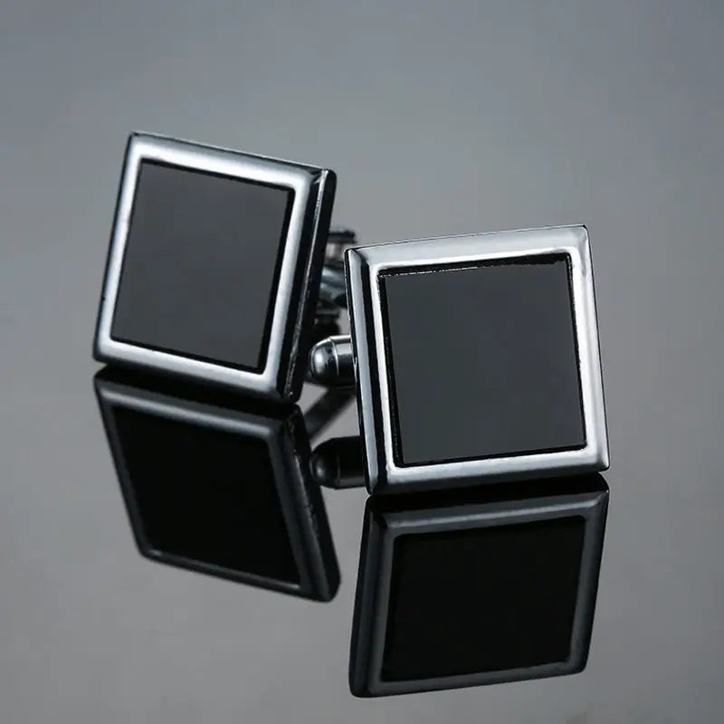 Retro Square Cufflinks | Unisex Luxury Dress Shirt Accessories