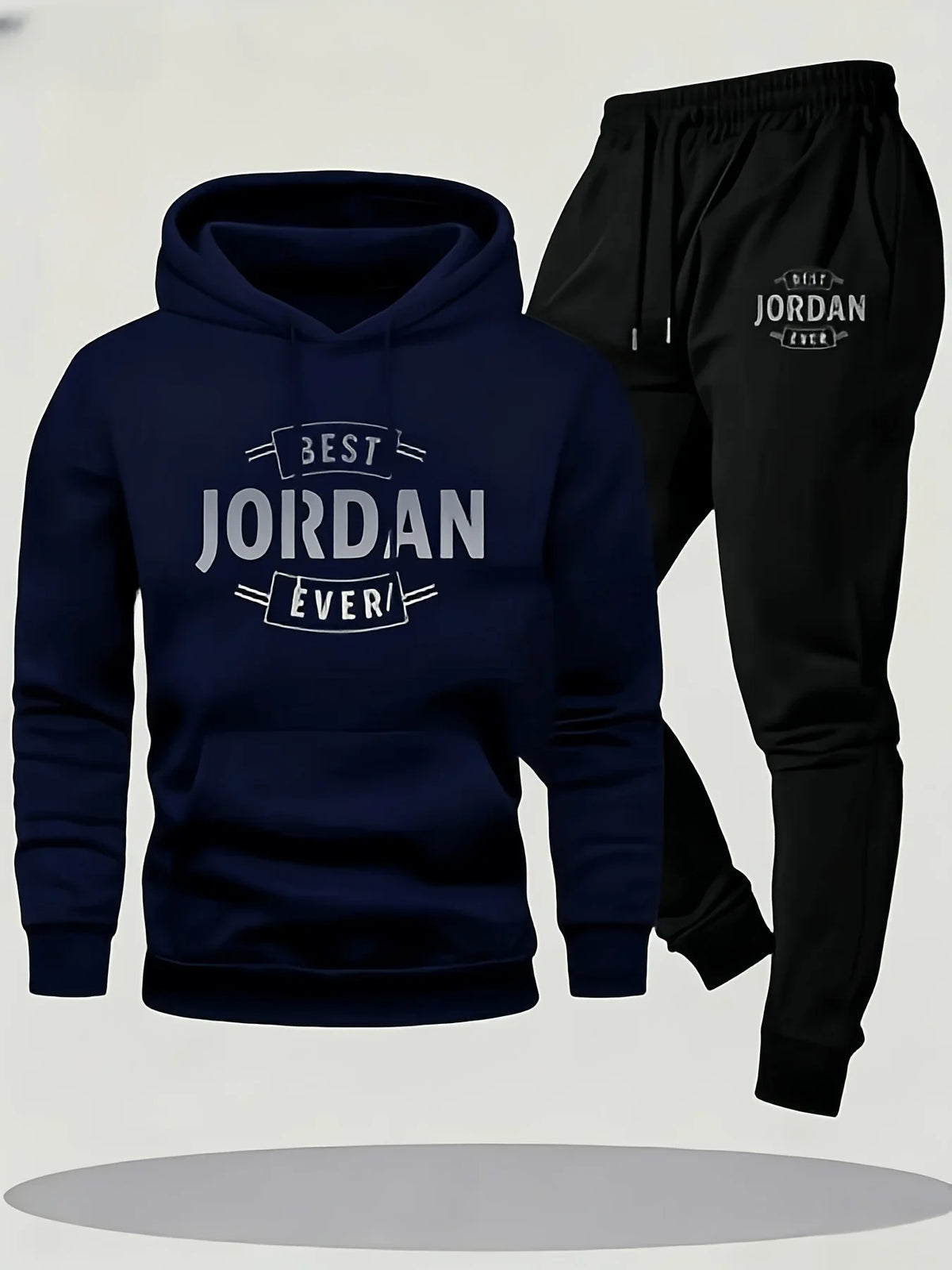Fleece Hoodie & Drawstring Jogger Set